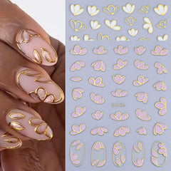STZPRONAIL all 12 sticker sheets spread out displaying diverse floral and butterfly designs