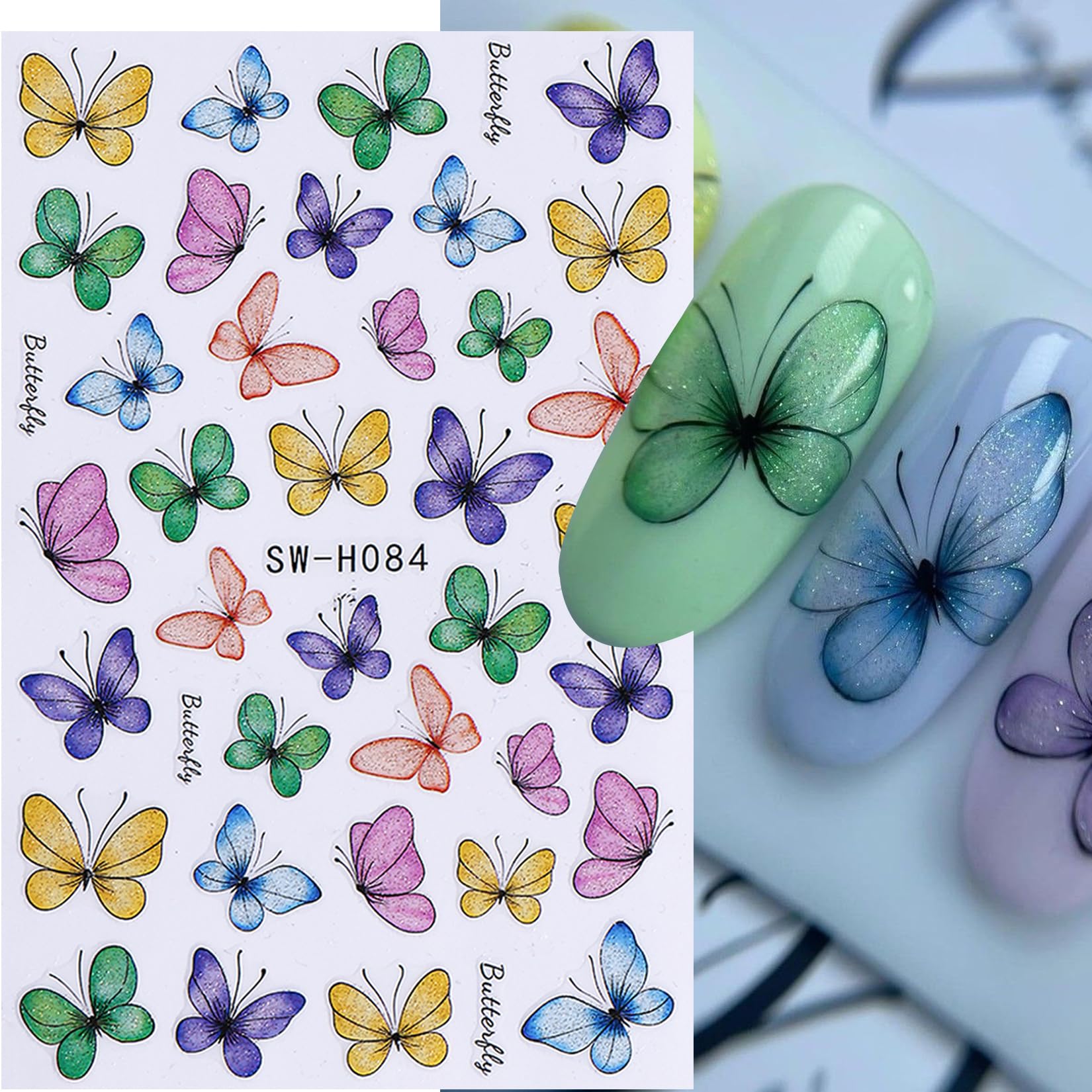 STZPRONAIL full spread of 12 nail sticker sheets displaying variety and pattern choices