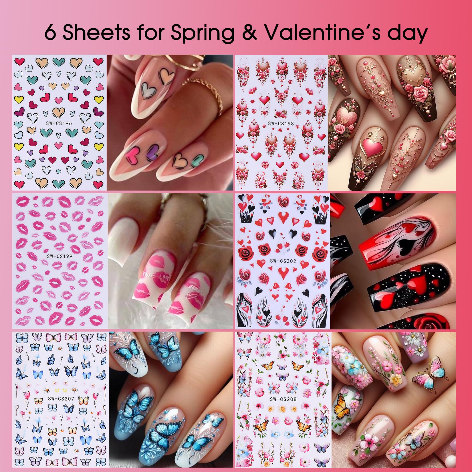 STZPRONAIL stickers applied on cured gel nails showing smooth finish and long-lasting look