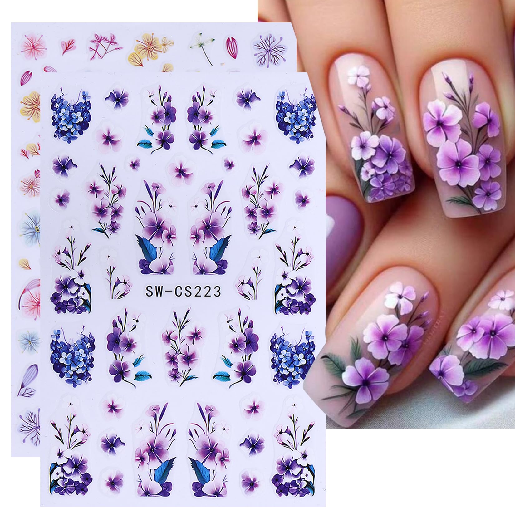 STZPRONAIL stickers applied on cured gel nail demonstrating smooth professional finish