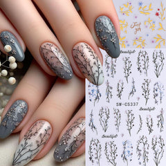 STZPRONAIL sticker applied on gel nail in progress for easy use