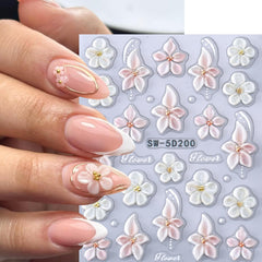 STZPRONAIL stickers sealed on glossy gel nails for long-lasting shine
