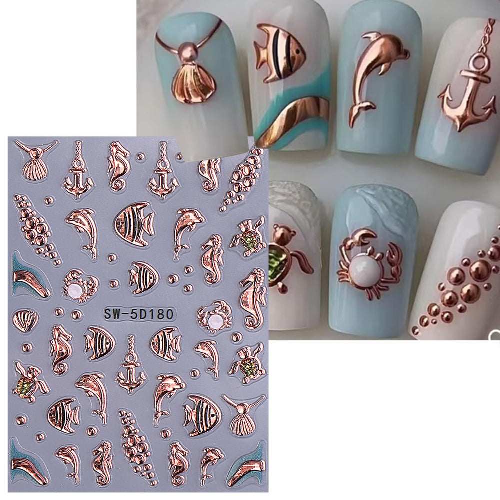 STZPRONAIL stickers applied on cured gel nails demonstrating salon-quality finish