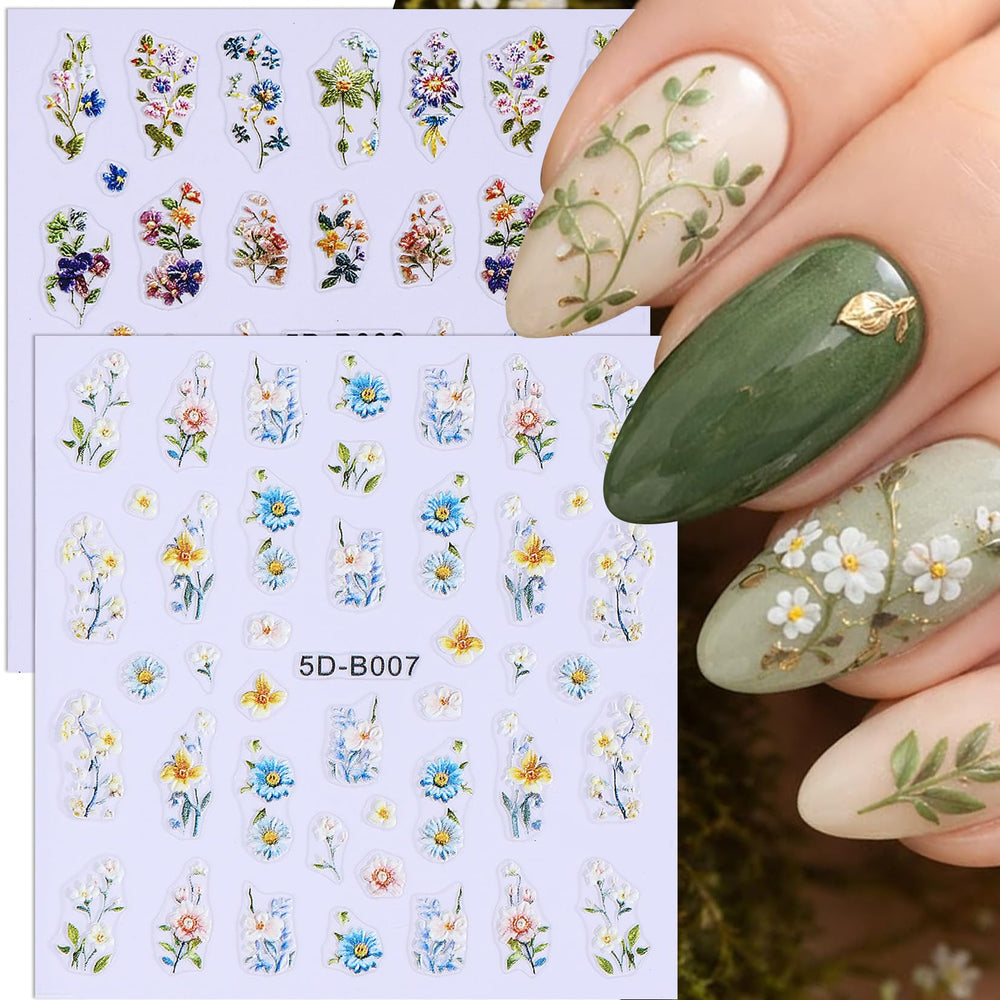 STZPRONAIL stickers applied on gel nails showing polished finish benefit