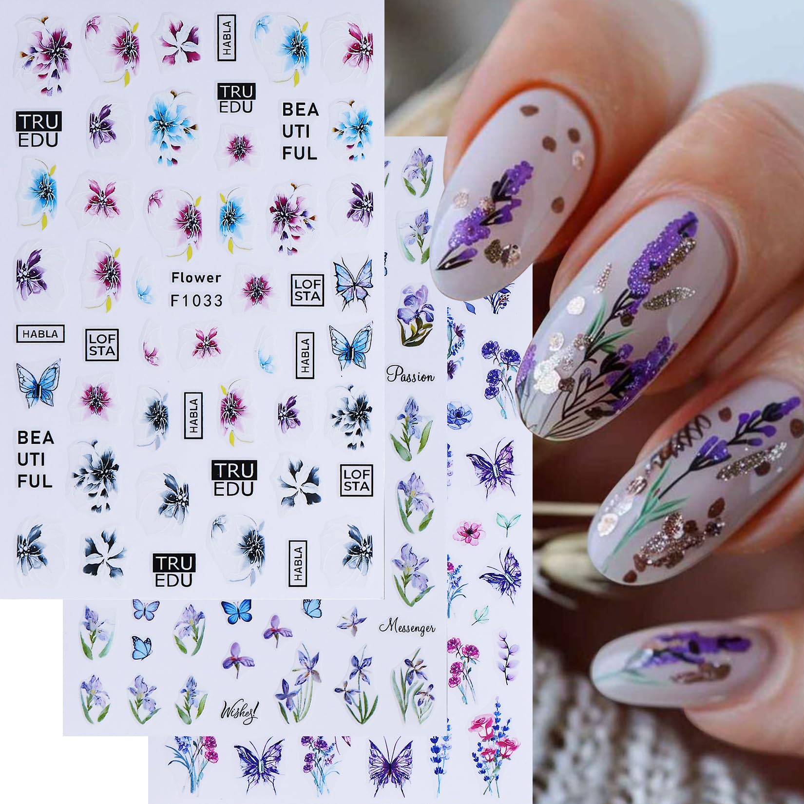 STZPRONAIL mixed fingernail and toenail design demonstrating coordinated looks