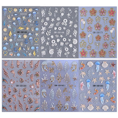 STZPRONAIL toenail beach design example showing durable, decorative summer look