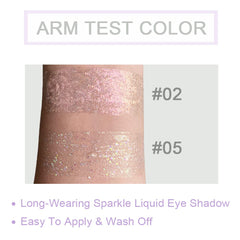 SUAKE golden rose shimmer on lid close-up highlighting warm luminous effect