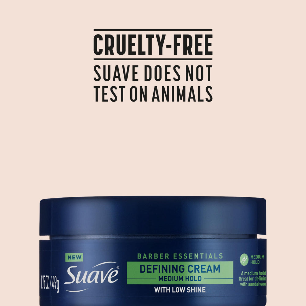 Suave product label close-up emphasizing sandalwood and lavender scent