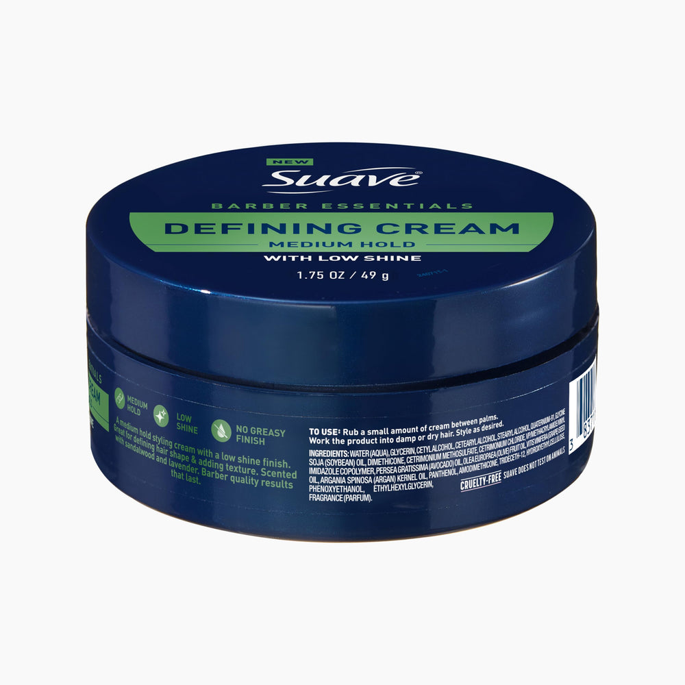 Bathroom shelf with Suave cream in routine setting showing everyday use