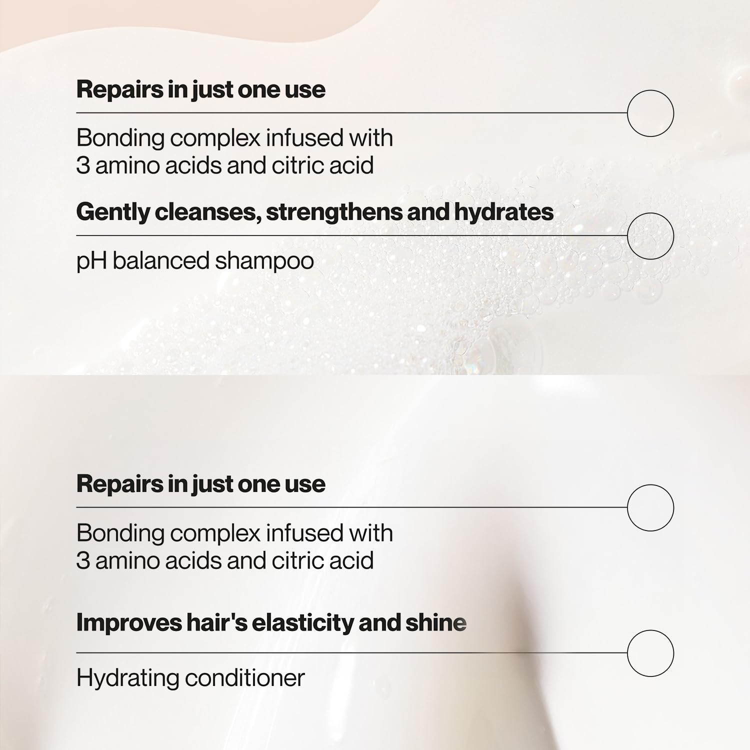 Suave shampoo lather in hand demonstrating gentle cleansing benefit