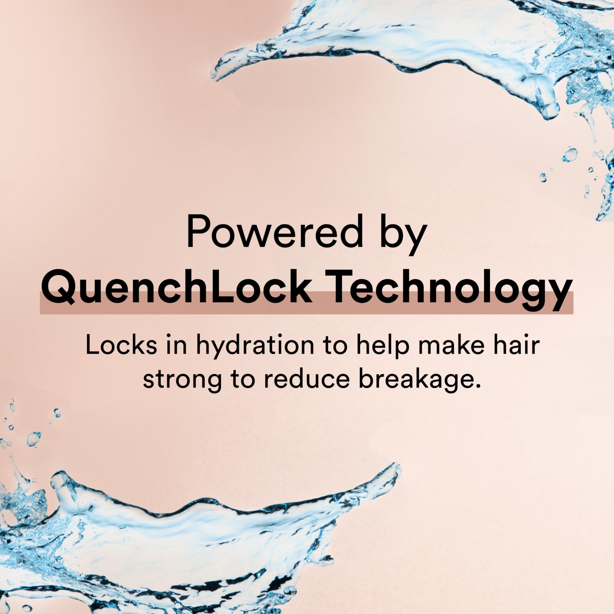 Close-up of Suave shampoo texture highlighting lightweight moisturizing particles