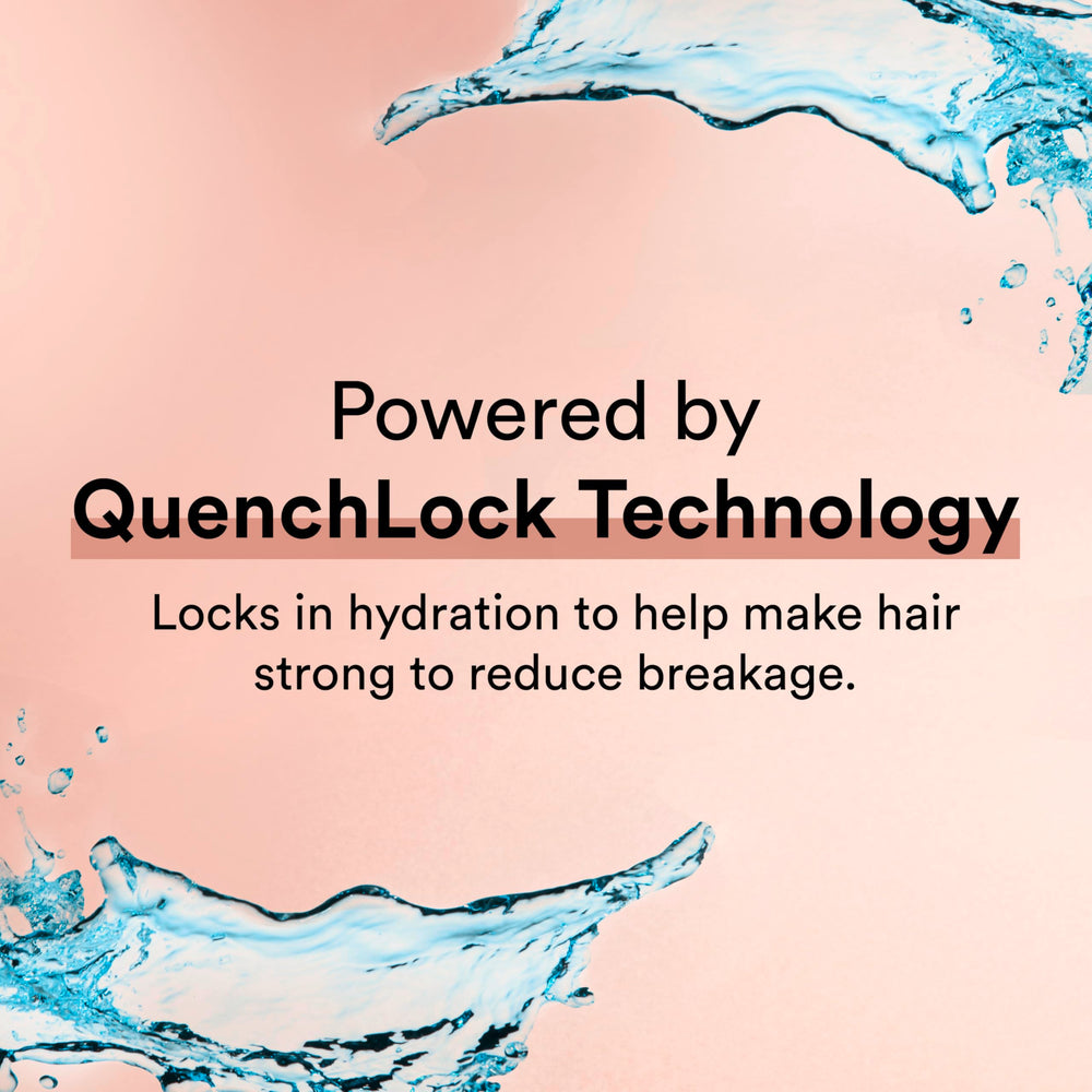 Close-up of Suave shampoo texture highlighting lightweight moisturizing particles
