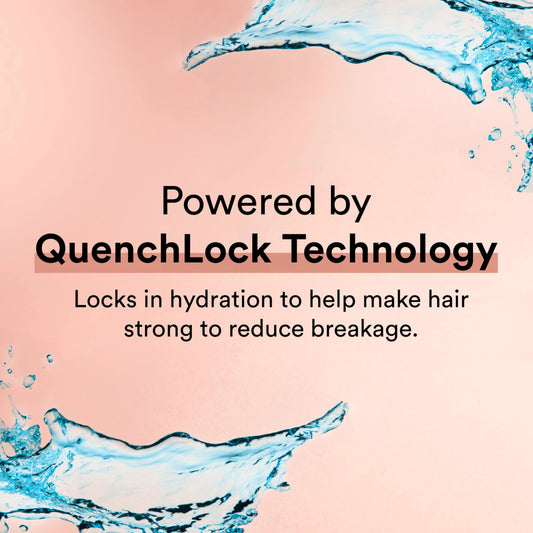 Close-up of Suave shampoo texture highlighting lightweight moisturizing particles