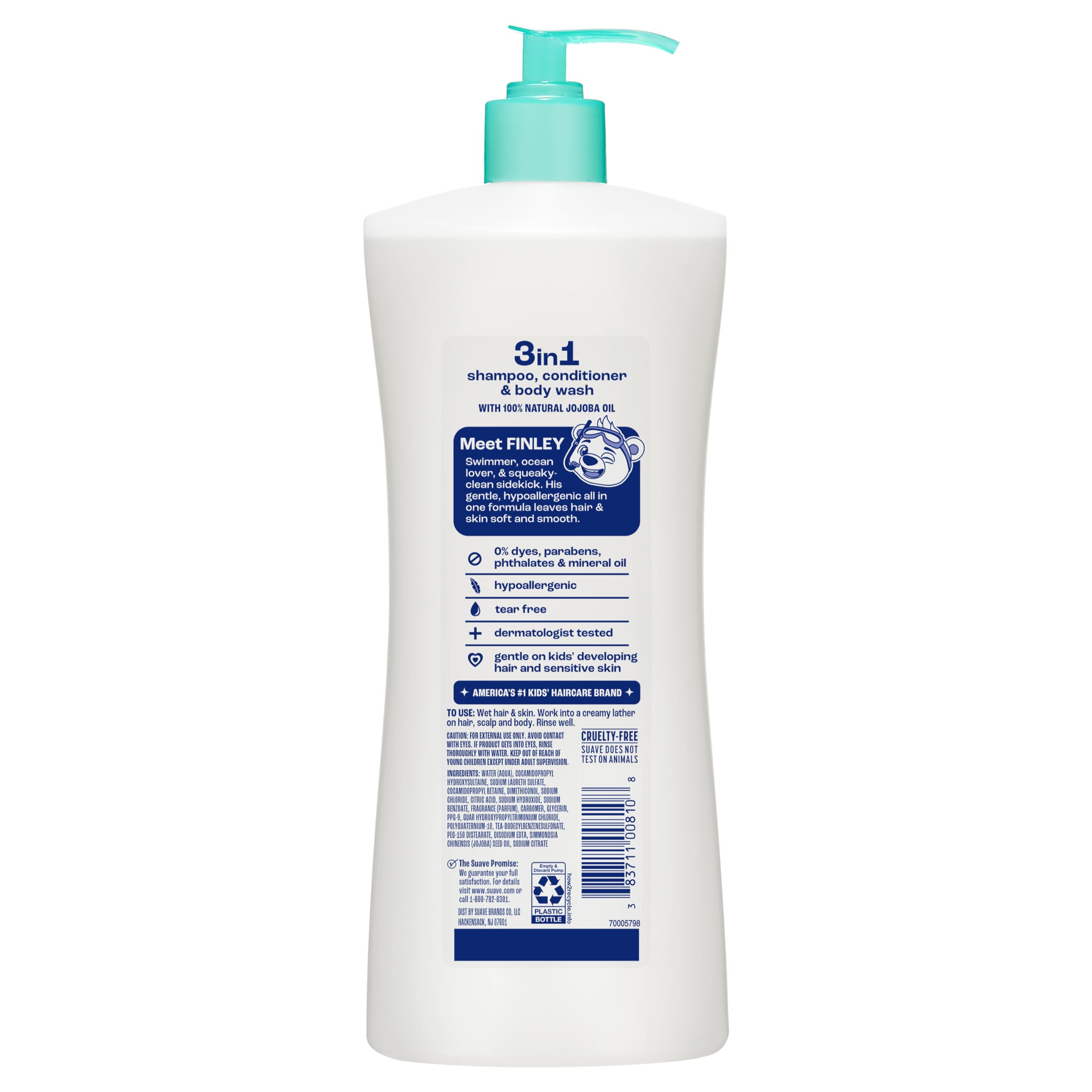 Hair before and after using Suave showing improved manageability and softness benefit