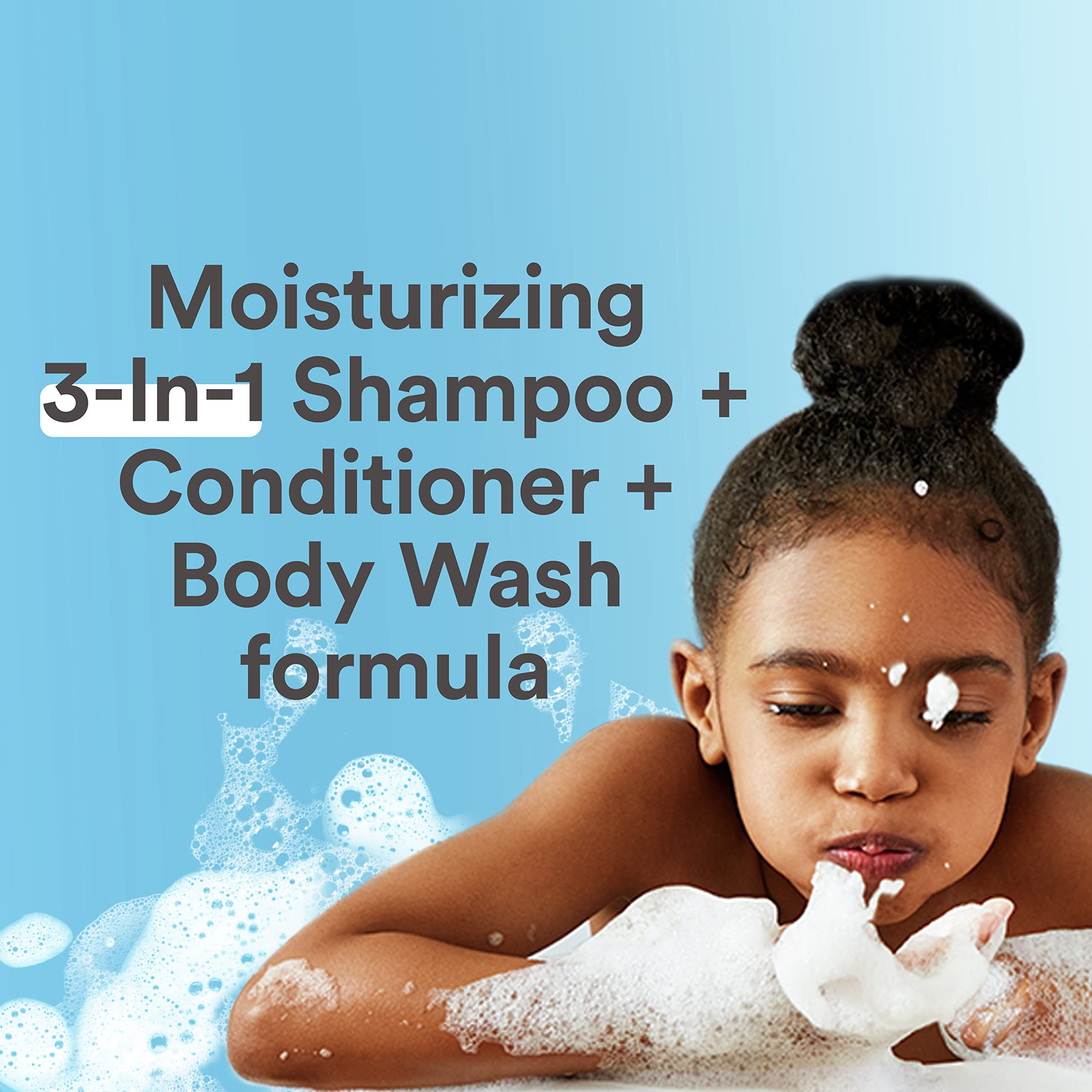 Suave kids label close-up highlighting ingredients and no-paraben benefit