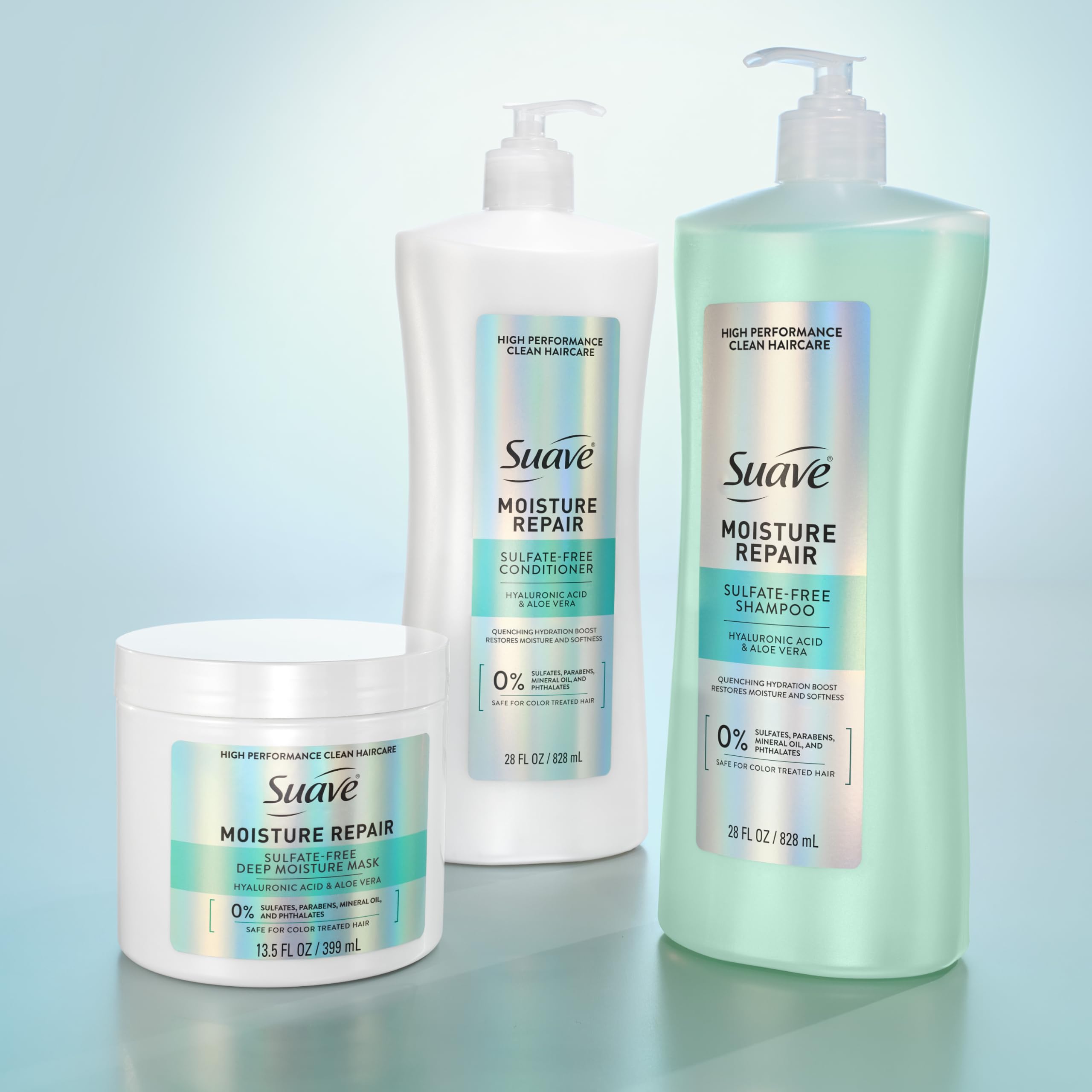 Suave rich lather foam in hand illustrating gentle cleansing and hydration benefit