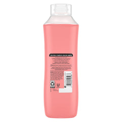 Suave bottle on bathroom sink showing fruity scent and display appeal