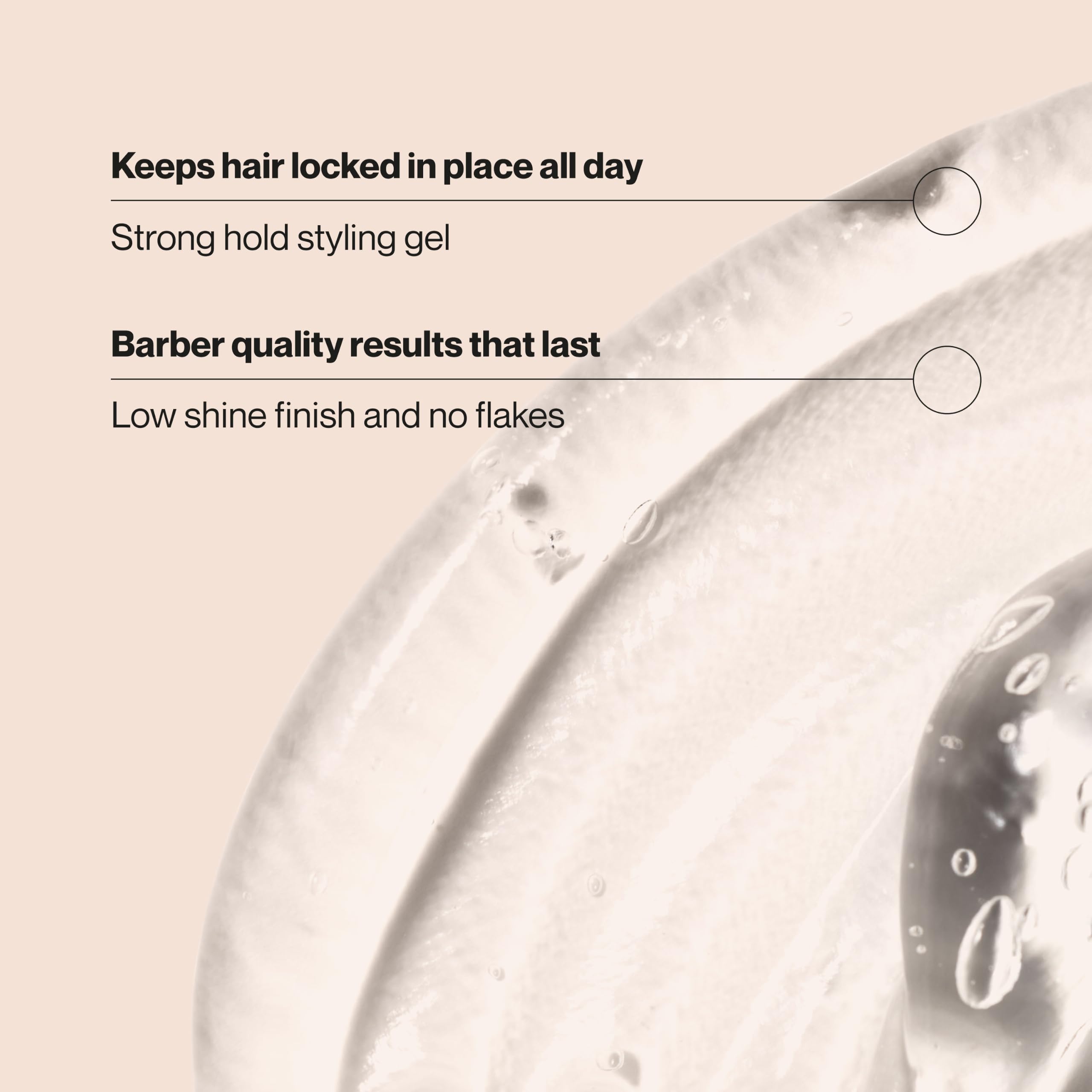 Close-up of gel texture highlighting low-shine finish and smooth application