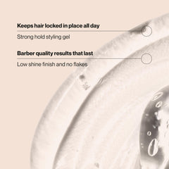 Close-up of gel texture highlighting low-shine finish and smooth application