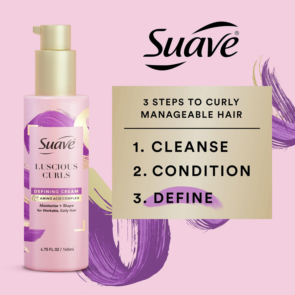 Suave open cap showing cream texture and smooth consistency for easy distribution