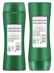 Suave Rosemary & Mint set on bathroom shelf in use showing fresh herbal scent and salon-like results
