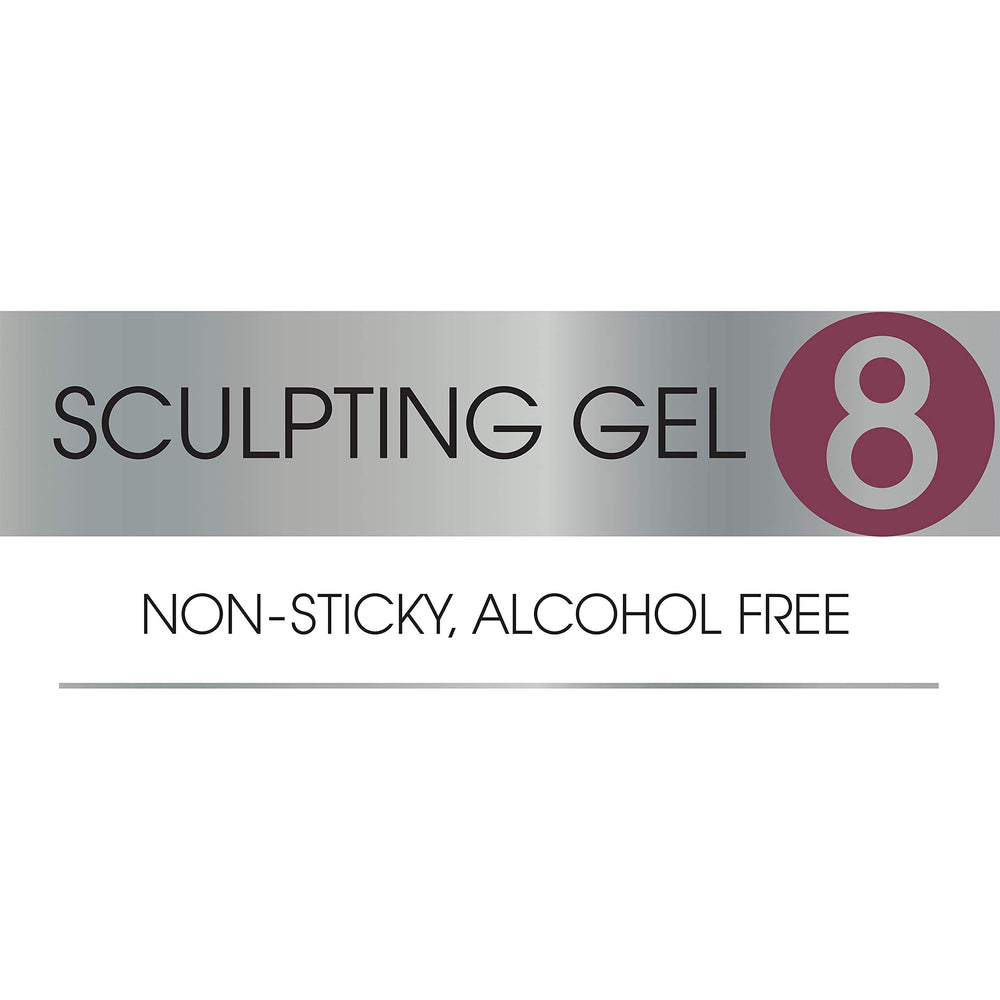 Suave sculpting gel in hand being applied to damp hair for controlled styling