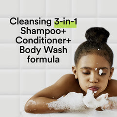 Suave Silly Apple foam texture on hand demonstrating gentle, tear-free lather