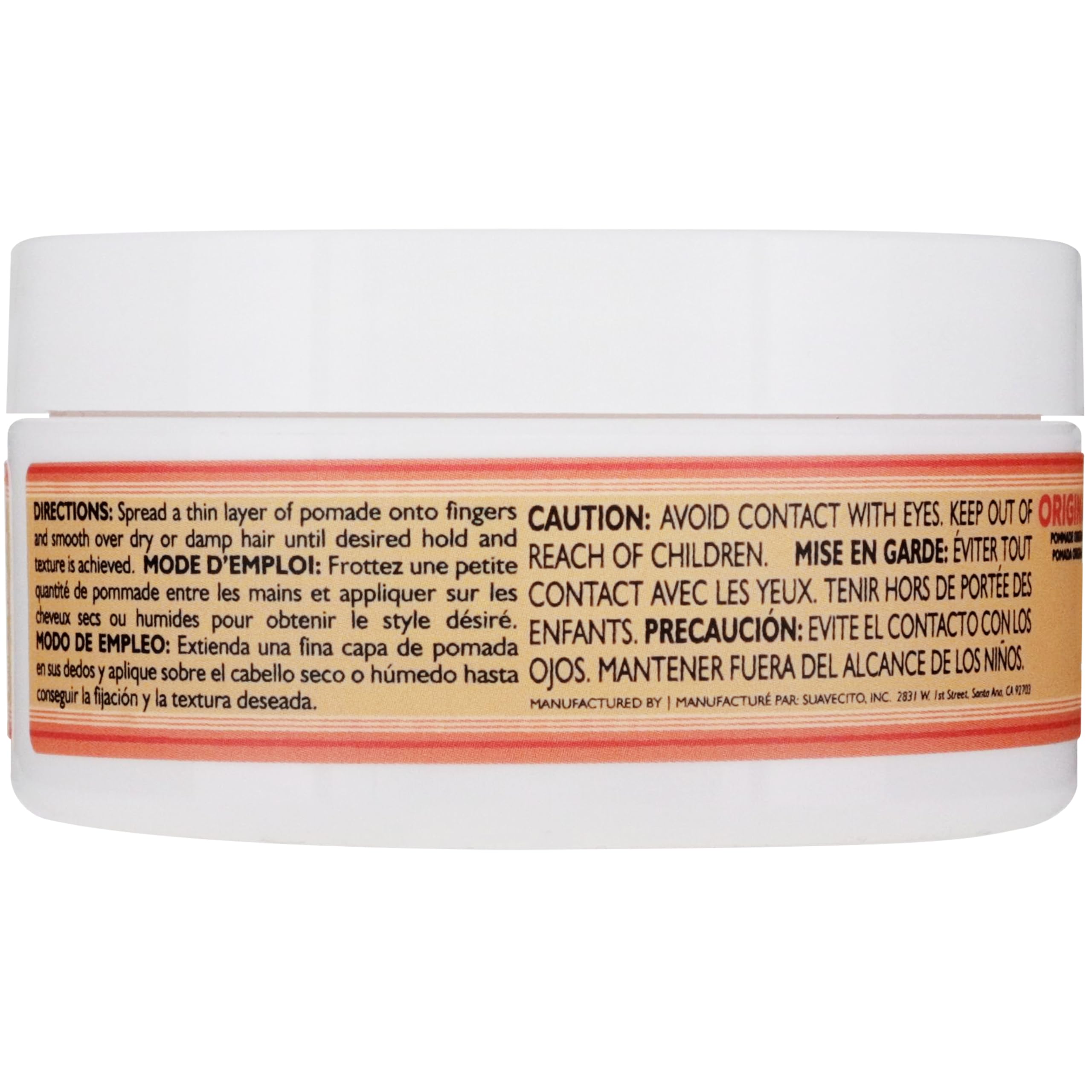 Wet hair rinse demonstrating Suavecita washes out with water for simple removal