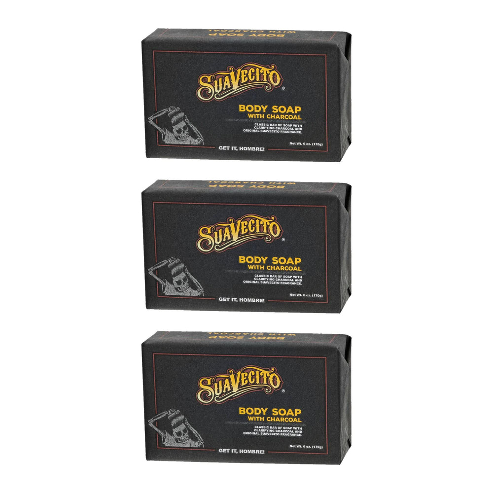 Suavecito bar front packaging showing brand and scent, highlights easy identification