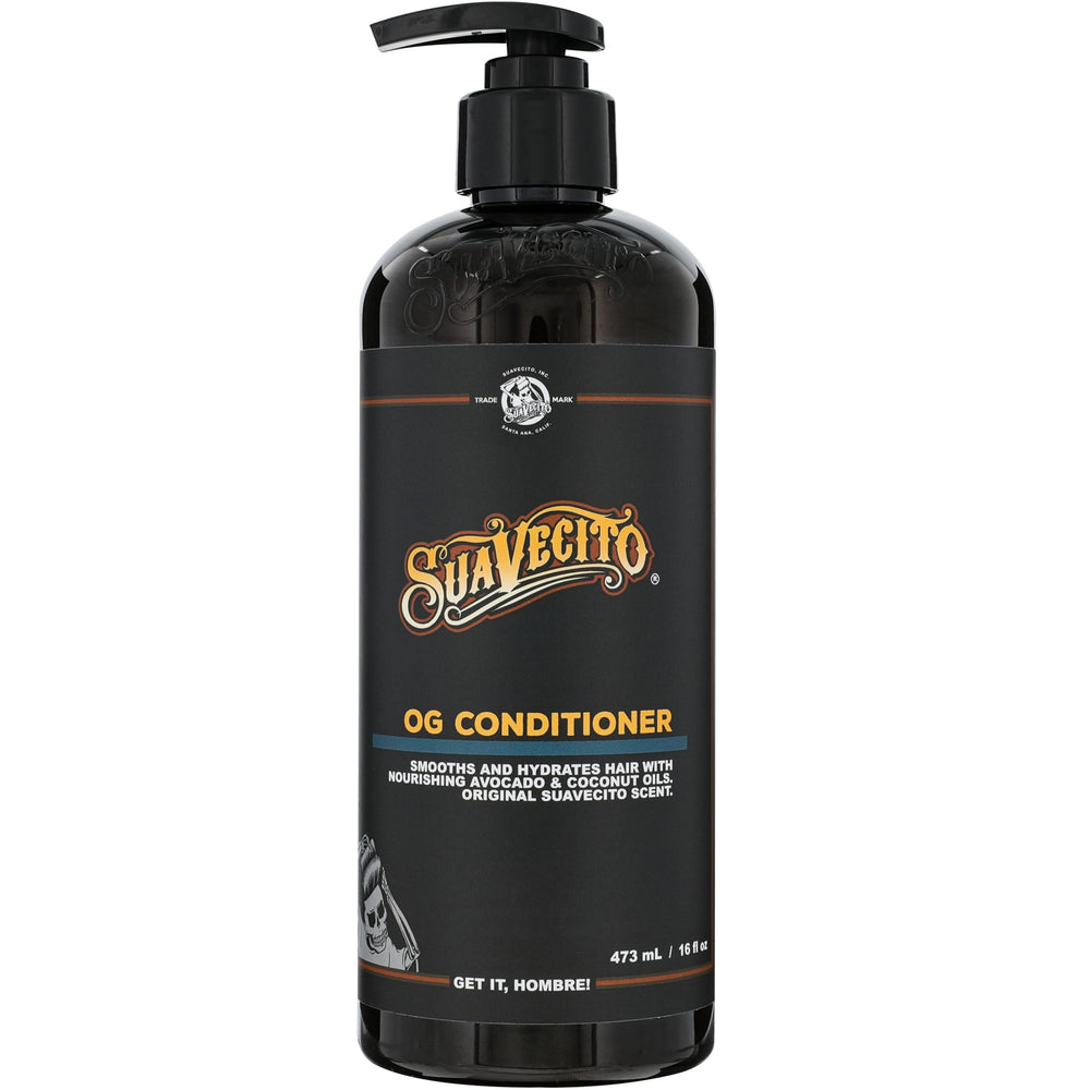 Suavecito front pump bottle showcasing product and brand for easy use