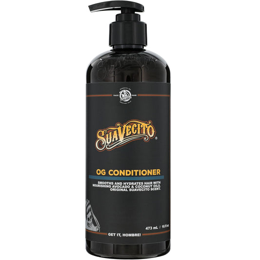 Suavecito front pump bottle showcasing product and brand for easy use