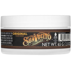 Suavecito styled pompadour result showing moderate shine and shape