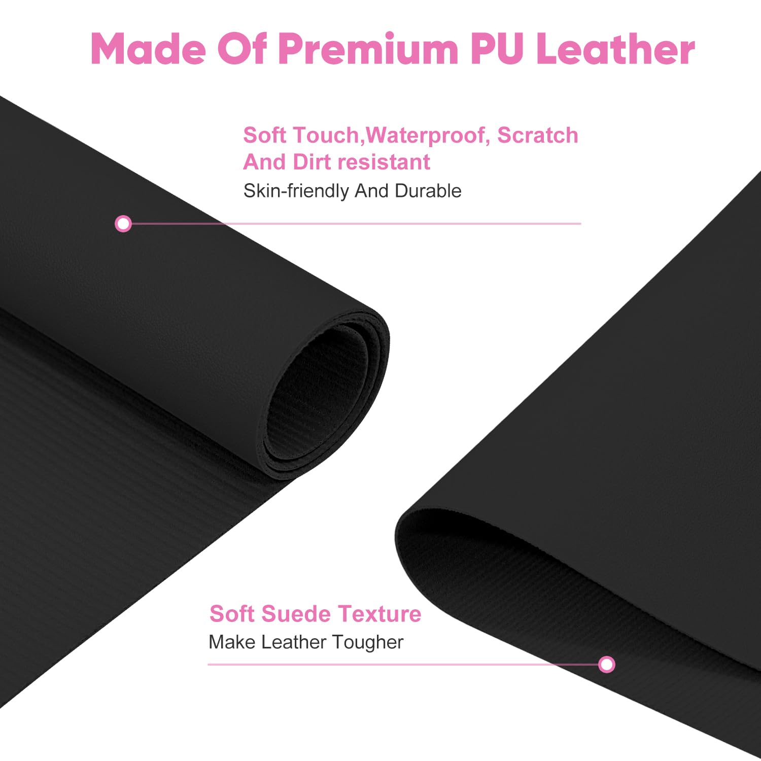 SUBAY close-up microfiber leather texture highlighting soft comfortable touch