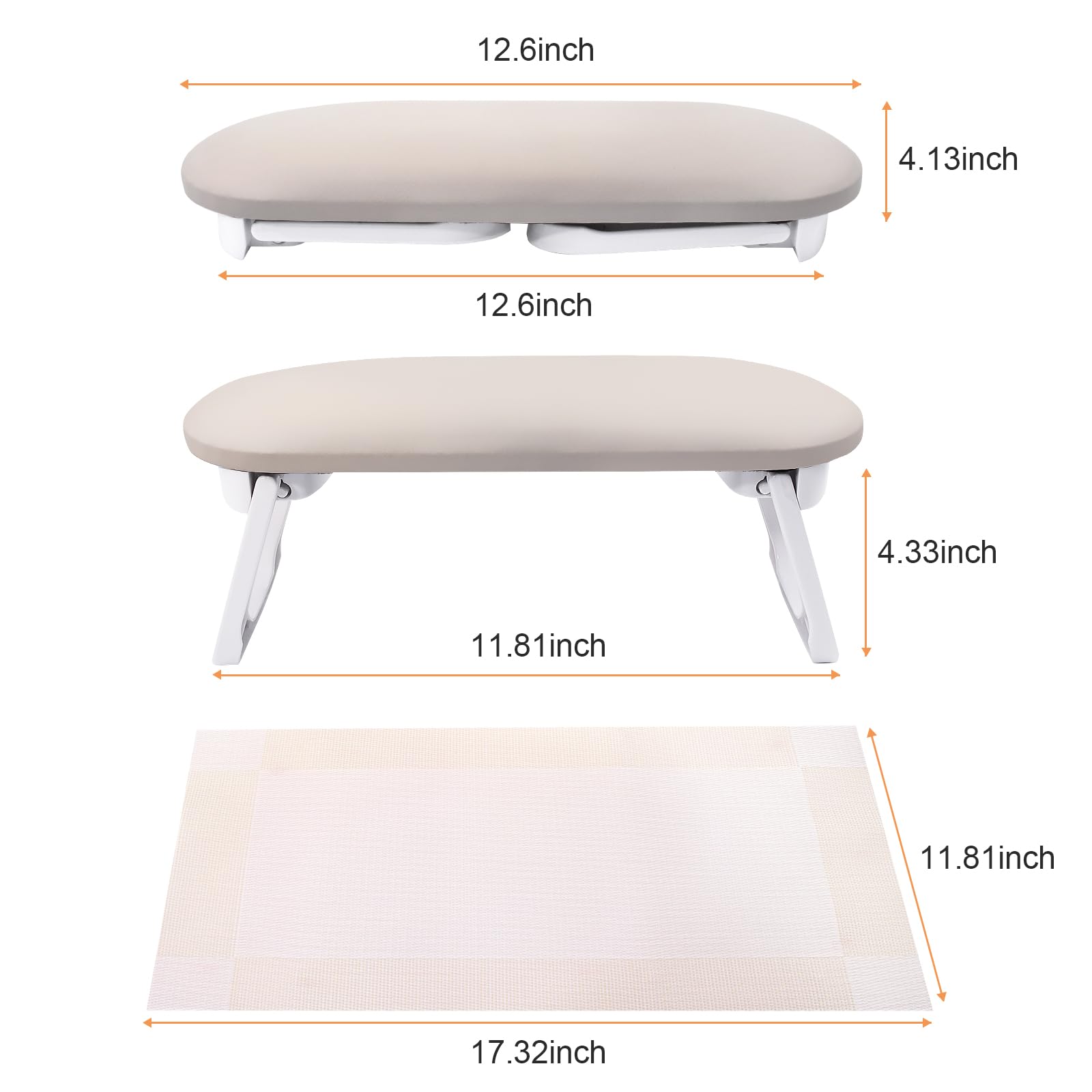 SUBAY folded arm rest inside a bag illustrating portability and convenient transport