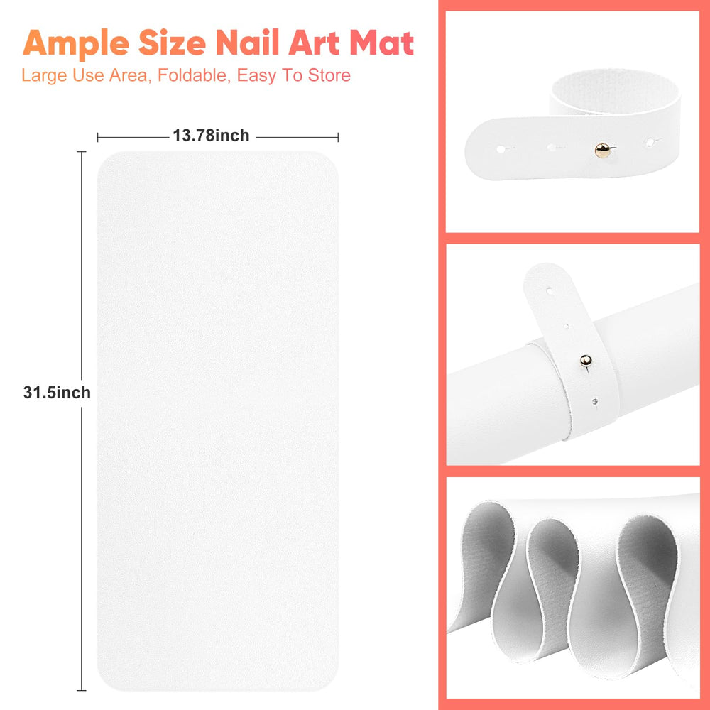 SUBAY mat pictured with ruler showing 80 by 35 cm size for coverage