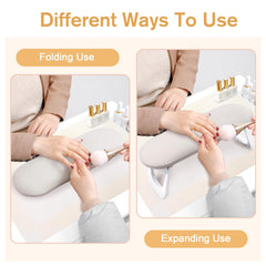 SUBAY arm rest folded flat for compact storage and easy transport benefit
