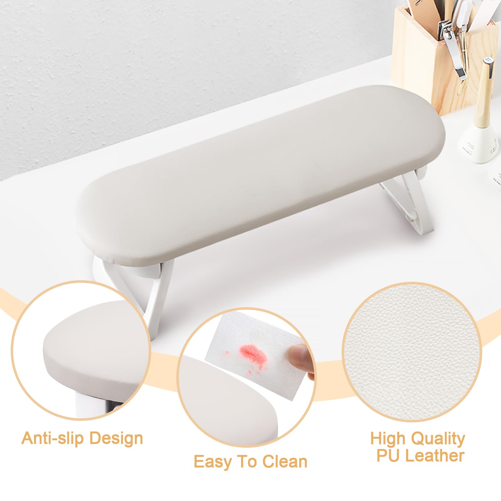 SUBAY arm rest in salon use stabilizing client hand for precise manicure