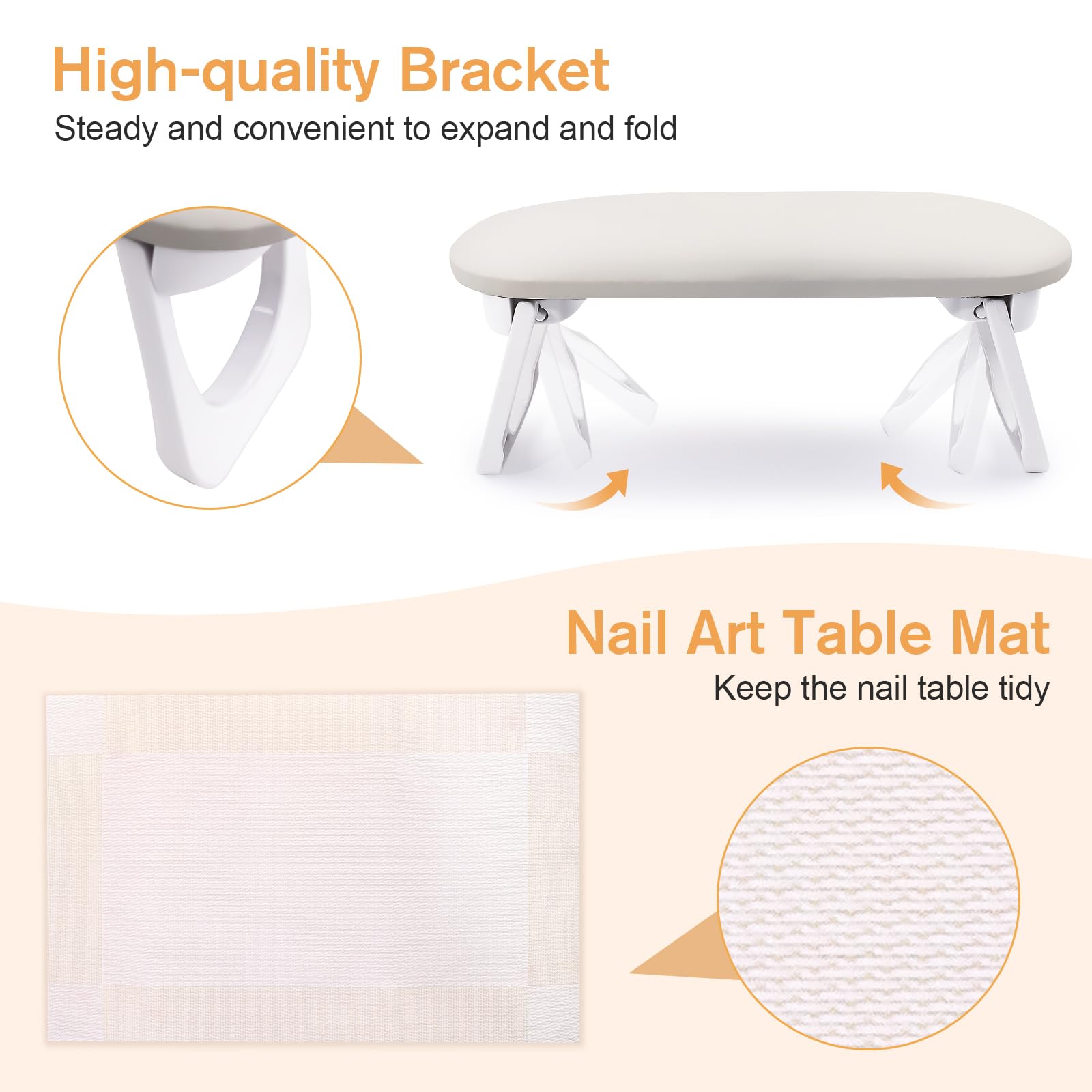 SUBAY arm rest next to ruler showing dimensions and portable scale benefit