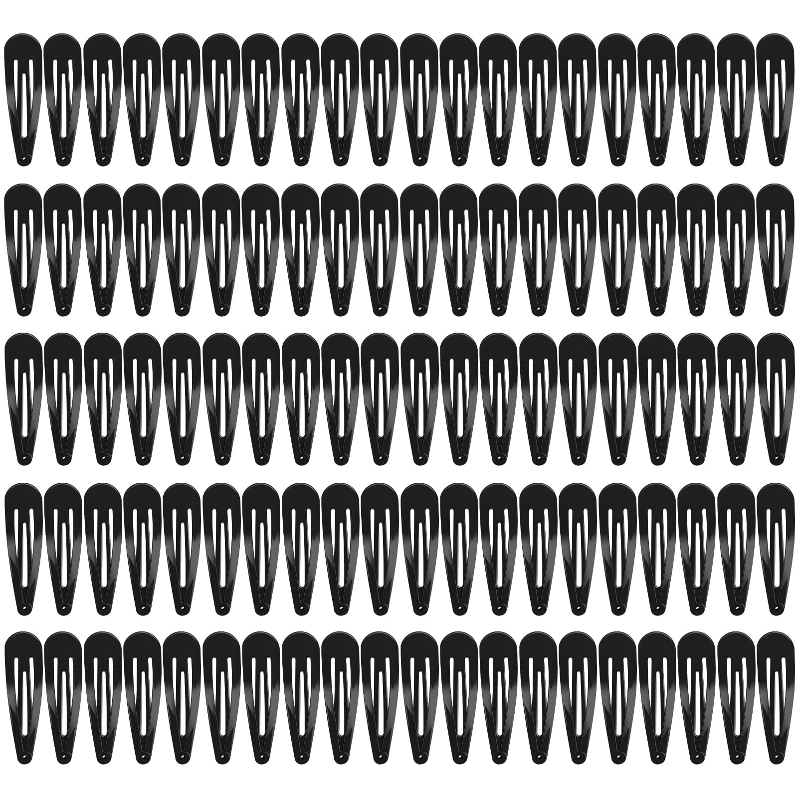 Sublaga pile of 100 black clips showing bulk supply and convenience