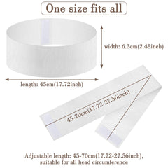 Sublaga headband stretched to display elastic edge and secure fit benefit