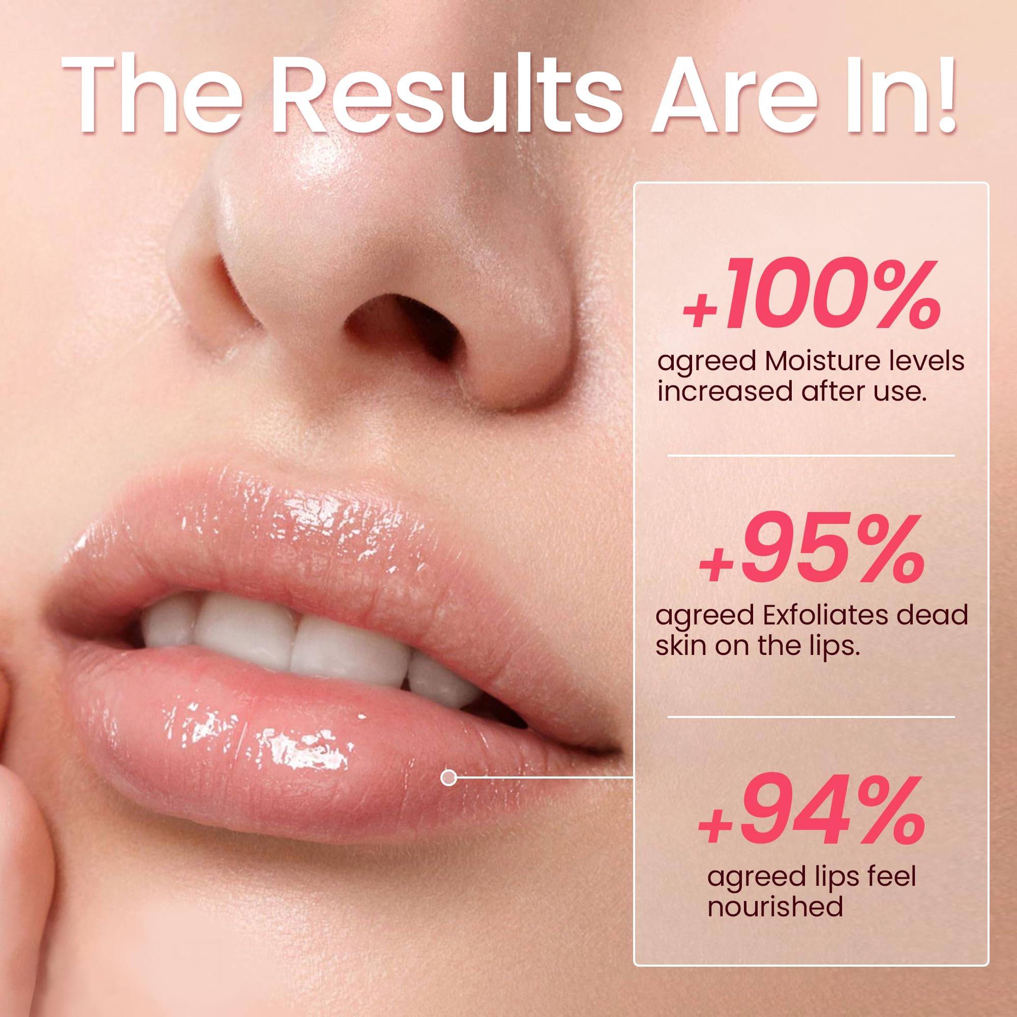 SUDAJI before and after lips comparison showing smoother fuller appearance