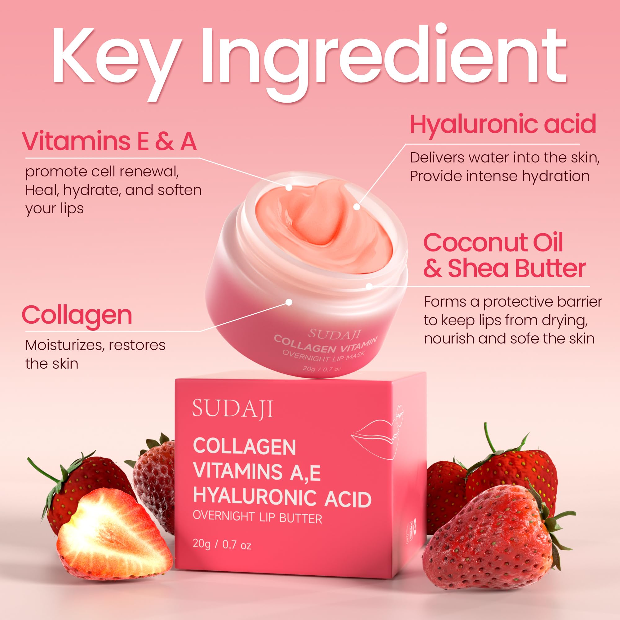 SUDAJI cream texture close-up demonstrating smooth moisturizing finish