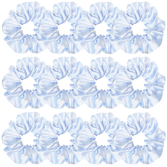 Sufermoe front packaging showing twelve light-blue scrunchies and organized set for convenience