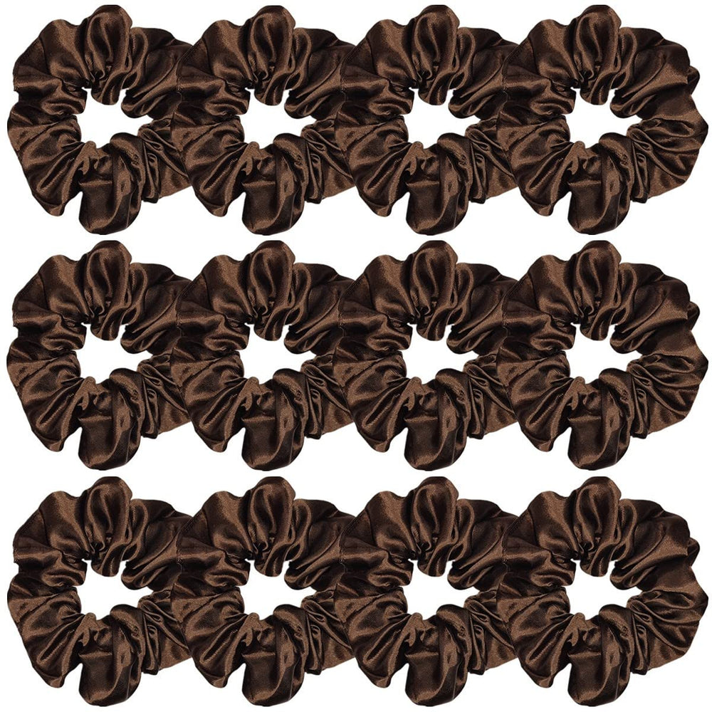 Sufermoe front packaging showing 12 dark brown scrunchies and neat presentation