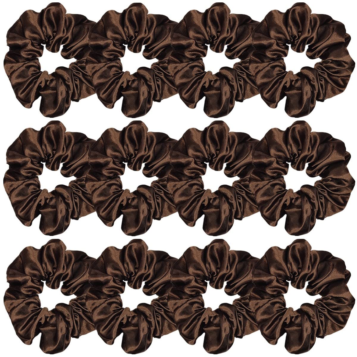 Sufermoe front packaging showing 12 dark brown scrunchies and neat presentation