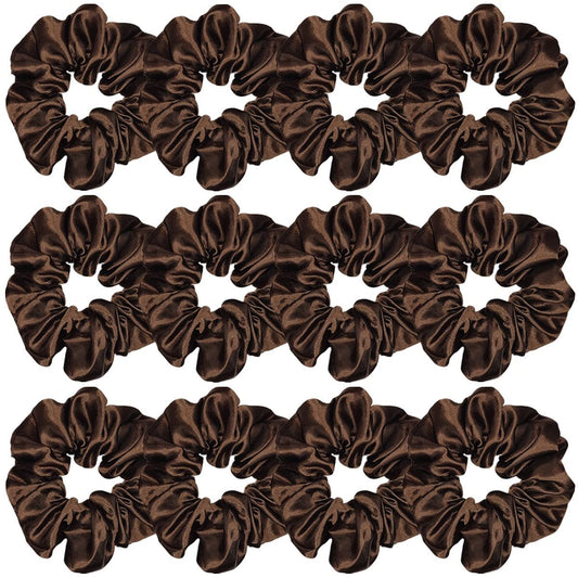 Sufermoe front packaging showing 12 dark brown scrunchies and neat presentation