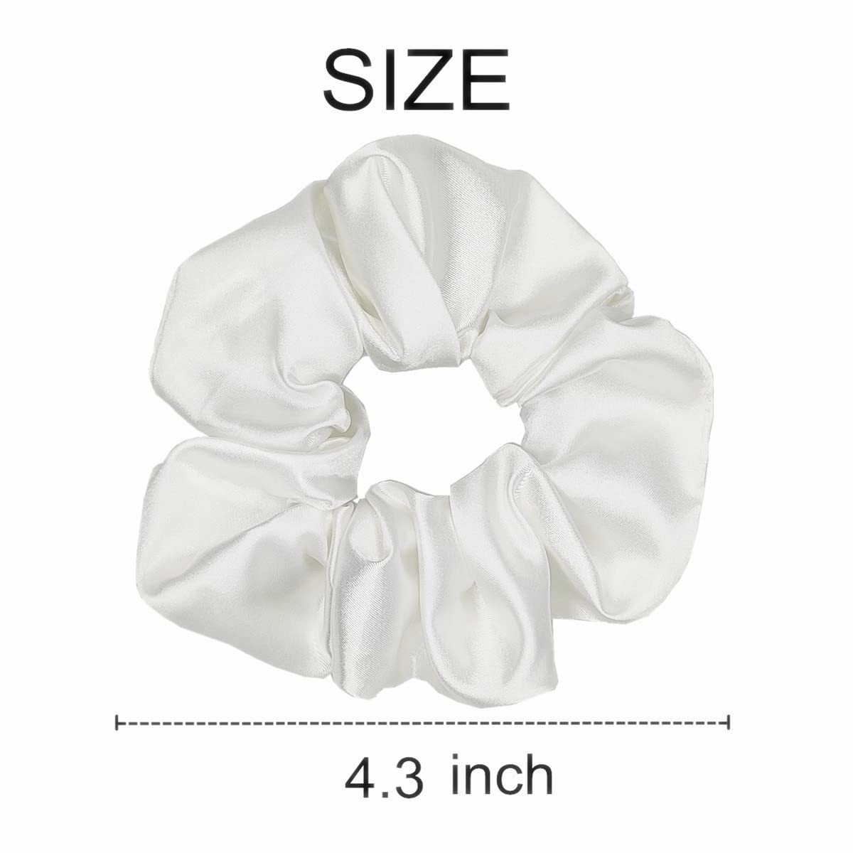 Sufermoe scrunchie in a ponytail demonstrating secure hold and crease-free finish