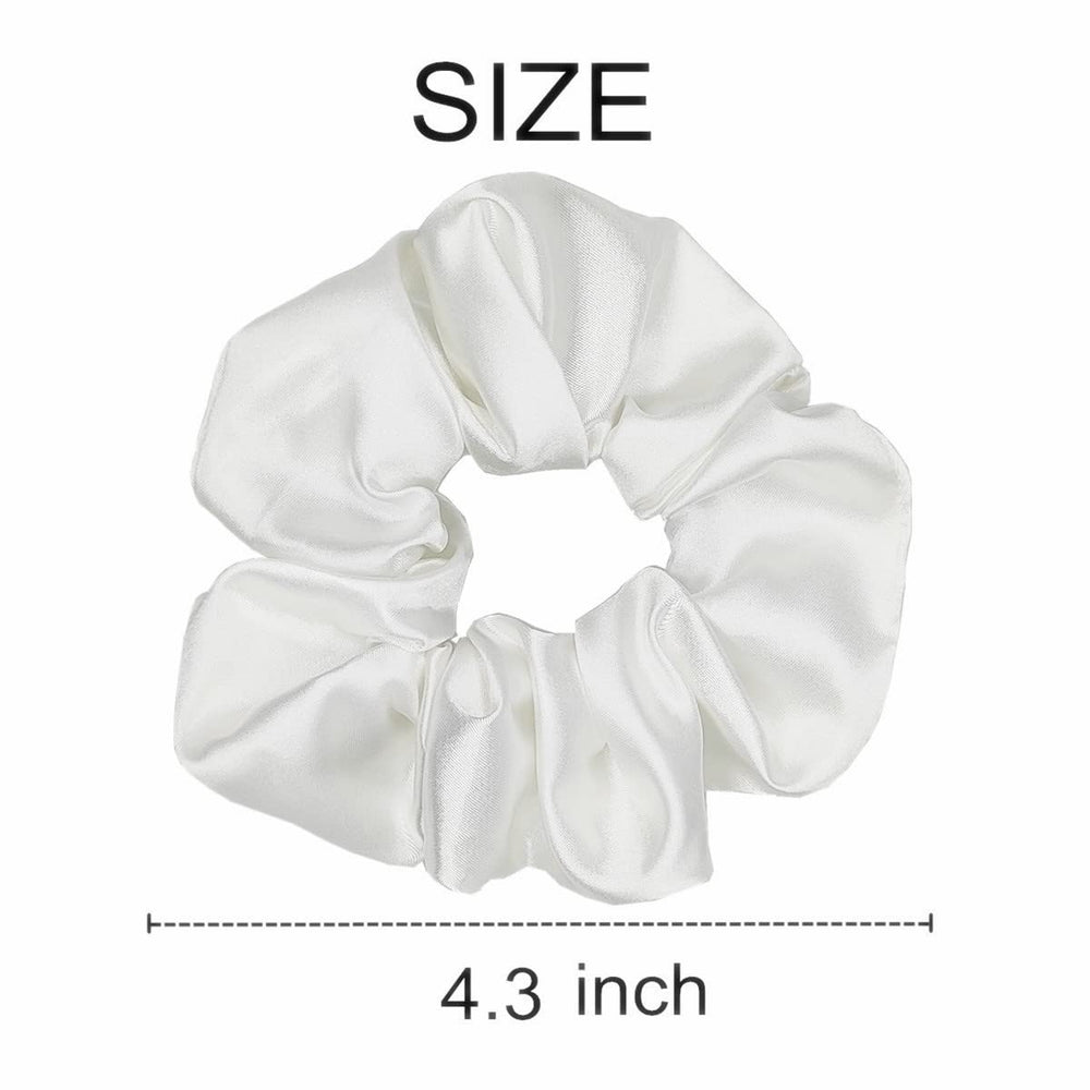 Sufermoe scrunchie in a ponytail demonstrating secure hold and crease-free finish