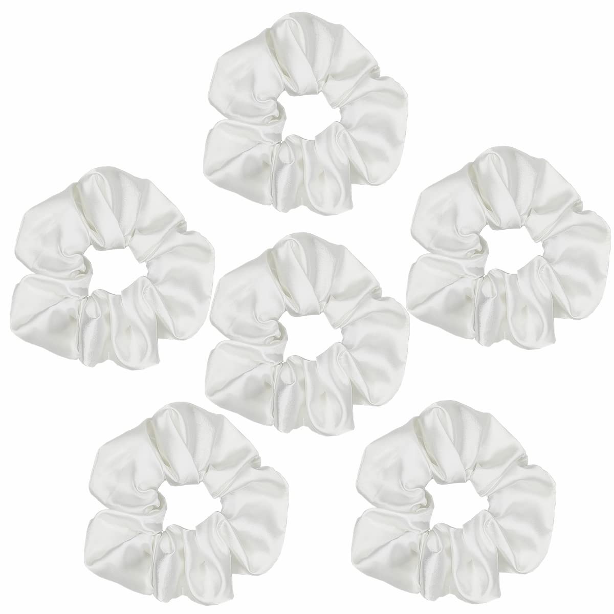 Sufermoe scrunchies in hand for size comparison showing versatile 4.3-inch fit