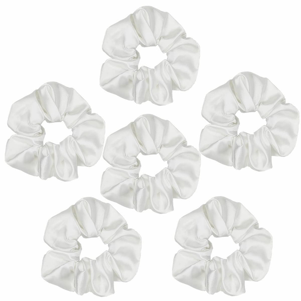 Sufermoe scrunchies in hand for size comparison showing versatile 4.3-inch fit